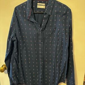 Denim & Flower Blue Casual Button Down Shirt